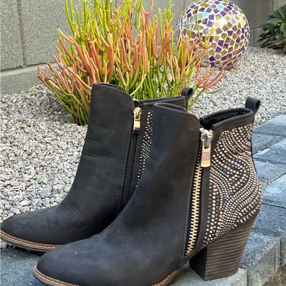 Rhinestone Western Style Ankle Booties by Boutique By Corkeys - Picture 6 of 11